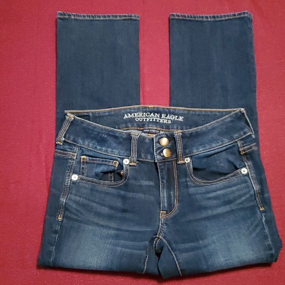 American Eagle Outfitters Women's Artist Crop Jeans Size 2 - Picture 2 of 9
